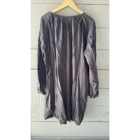 Odd Molly Anthropologie Floral Embroidered Mini Dress L-3 - Picture 4 of 7